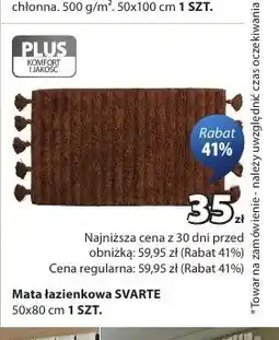 JYSK Mata łazienkowa SVARTE 50x80cm oferta