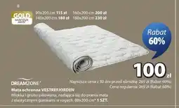 JYSK Mata ochronna DREAMZONE VESTREFJORDEN 90x200cm oferta