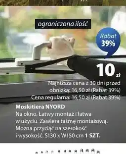 JYSK Moskitiera NYORD S130 x W150cm oferta