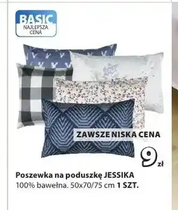JYSK Poszewka na poduszkę JESSIKA 100% bawełna 50x70/75cm oferta