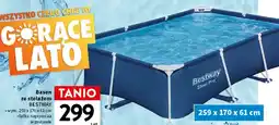 Intermarche Basen ze stelażem Bestway 259x170x61cm łatka naprawcza w zestawie oferta