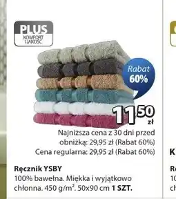 JYSK Ręcznik YSBY 100% bawełna 450g/m2 50x90cm oferta