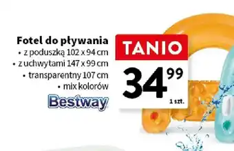Fotel do pływania Bestway z poduszką 102x94cm