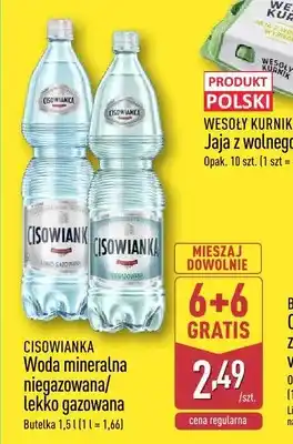 ALDI Woda mineralna niegazowana Cisowianka oferta