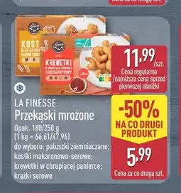 ALDI Przekąski mrożone LA FINESSE krewetki w chrupiącej panierce oferta