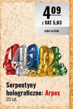 Eurocash Serpentyny holograficzne: Arpex oferta
