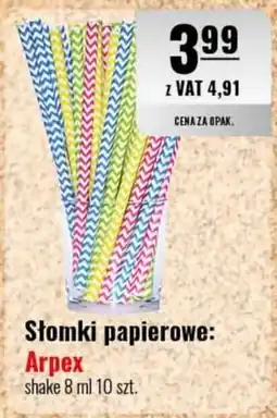 Eurocash Słomki papierowe: Arpex shake 8 ml oferta
