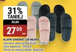 bi1 Klapki damskie lub męskie oferta