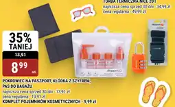 bi1 Pokrowiec na paszport, kłódka z szyfrem, pas do bagażu oferta
