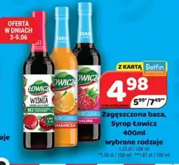 Delfin Łowicz Zagęszczona baza, Syrop oferta