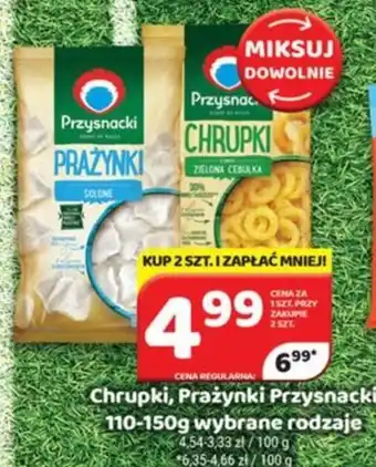 Delfin Przysnacki Chrupki, Prażynki oferta