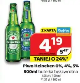 Delfin Heineken Piwo 0%, 4%, 5% oferta