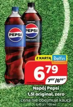 Delfin Pepsi Napój original, zero oferta