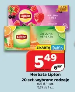 Delfin Lipton Herbata oferta