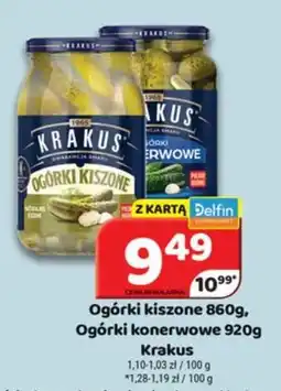 Delfin Krakus Ogórki kiszone, Ogórki konserwowe oferta