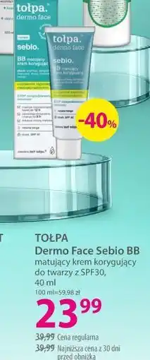 Hebe TOŁPA Dermo Face Sebio BB matujący krem korygujący do twarzy z SPF30 oferta