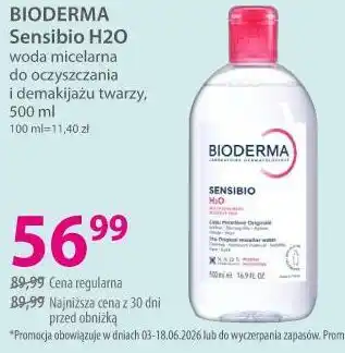 Hebe BIODERMA Sensibio H2O woda micelarna do oczyszczania i demakijażu twarzy oferta