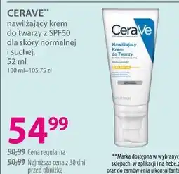Hebe CERAVE nawilżający krem do twarzy z SPF50 dla skóry normalnej i suchej oferta