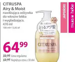 Hebe CITRUSPA Airy & Moist nawilżająca odżywka do włosów oferta