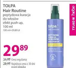 Hebe TOŁPA Hair Routine peptydowa kuracja do włosów efekt push up oferta