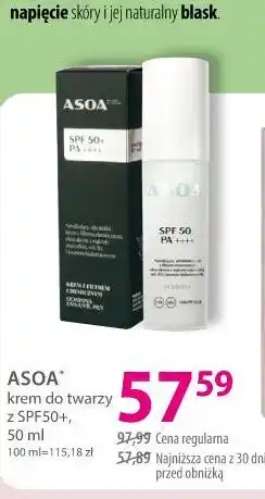 Hebe ASOA krem do twarzy z SPF50+ oferta