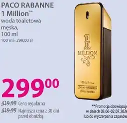 Hebe PACO RABANNE 1 Million woda toaletowa męska oferta
