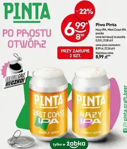 Żabka Piwo Pinta Hazy IPA, West Coast IPA oferta