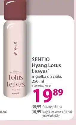 Hebe SENTIO Hyang Lotus Leaves mgiełka do ciała oferta