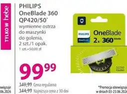 Hebe PHILIPS OneBlade 360 QP420/50 wymienne ostrza do maszynki do golenia oferta