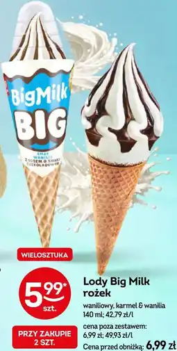 Żabka Lody Big Milk rożek oferta