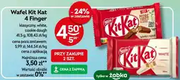 Żabka Wafel Kit Kat 4 Finger klasyczny, white, cookie dough oferta