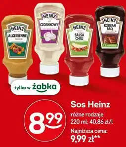 Żabka Sos Heinz różne rodzaje oferta