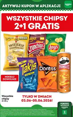 Żabka Wszystkie chipsy oferta