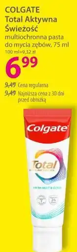 Hebe COLGATE Total Aktywna Świeżość multiochronna pasta do mycia zębów oferta