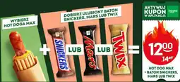 Żabka Hot Dog Max + Baton Snickers, Mars lub Twix oferta
