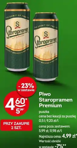 Żabka Piwo Staropramen Premium oferta