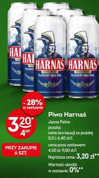 Żabka Piwo Harnaś Jasne Pełne oferta