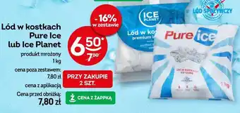 Żabka Lód w kostkach Pure Ice lub Ice Planet oferta