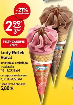 Żabka Lody Rożek Koral oferta