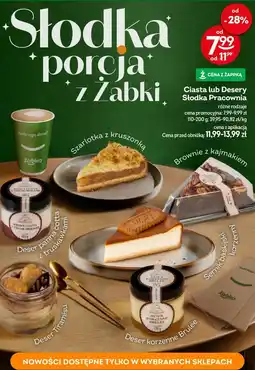 Żabka Ciasta lub Desery Słodka Pracownia, różne rodzaje oferta