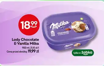 Żabka Lody Chocolate & Vanilla Milka oferta
