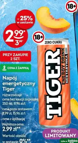 Żabka Napój energetyczny Tiger oferta
