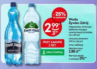 Żabka Woda Żywiec Zdrój oferta