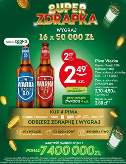 Żabka Piwo Warka Classic, Classic 0.0% oferta