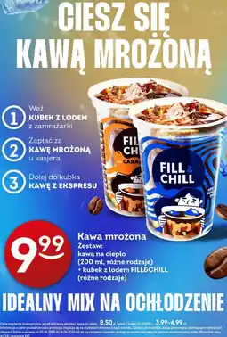 Żabka Kawa mrożona Zestaw: kawa na ciepło + kubek z lodem FILL&CHILL oferta