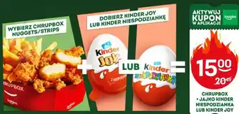 Żabka Chrupbox + Jajko Kinder Niespodzianka lub Kinder Joy oferta