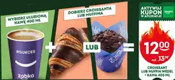 Żabka Croissant lub Muffin Wedel + Kawa 400 ml oferta