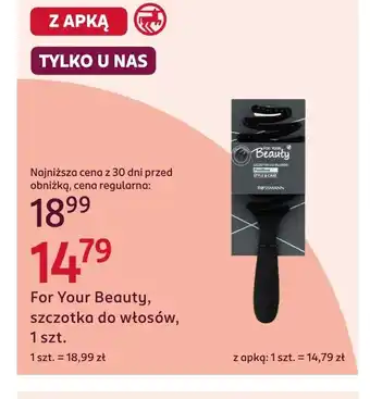 Rossmann Szczotka do włosów For Your Beauty oferta