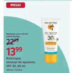 Rossmann Emulsja do opalania Kolastyna oferta