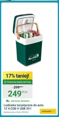 ERLI Lodówka turystyczna do auta 12V/230V USB oferta